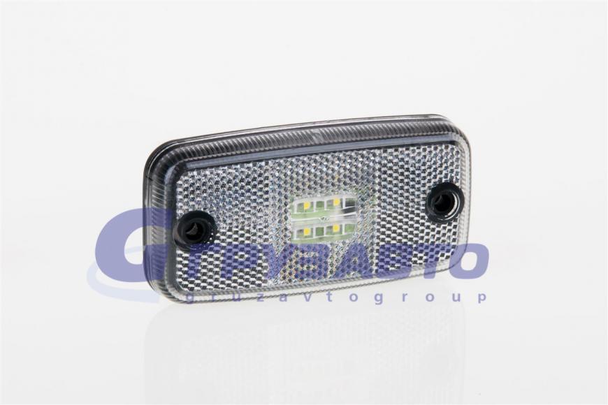 Фонарь габаритный FT-019 B LED белый с проводом 2x0.75мм/FRISTOM