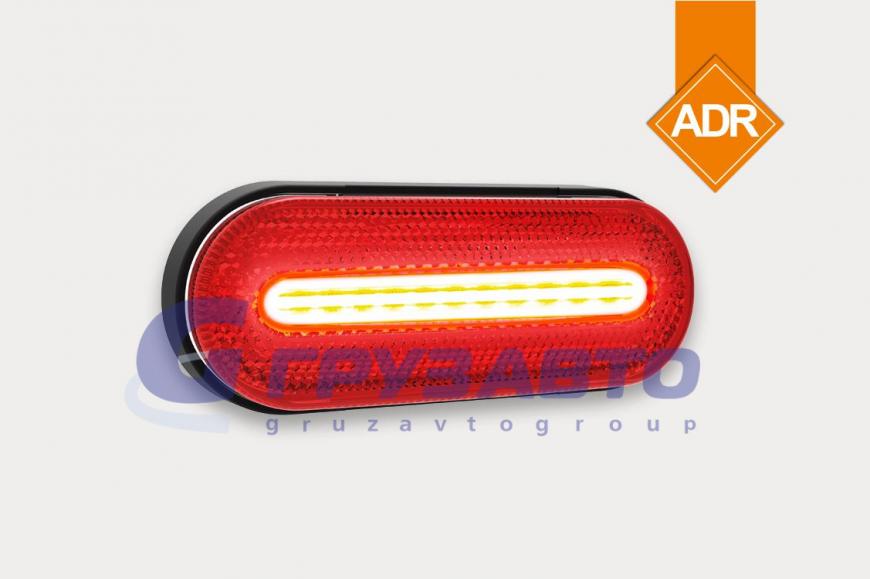 Фонарь габаритный FT-070 C LED красный со светоотражателем/FRISTOM