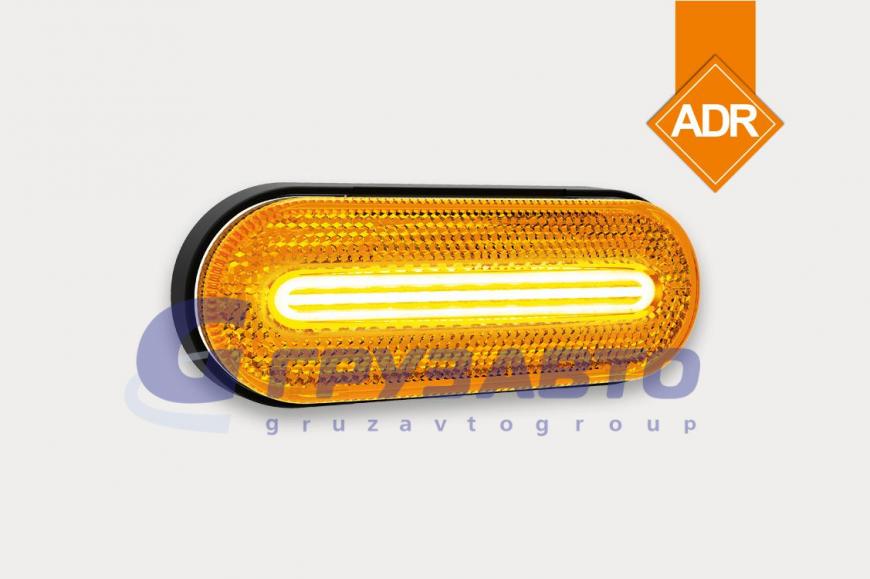 Фонарь габаритный FT-070 Z LED желтый Schmitz со светоотражателем/ FRISTOM