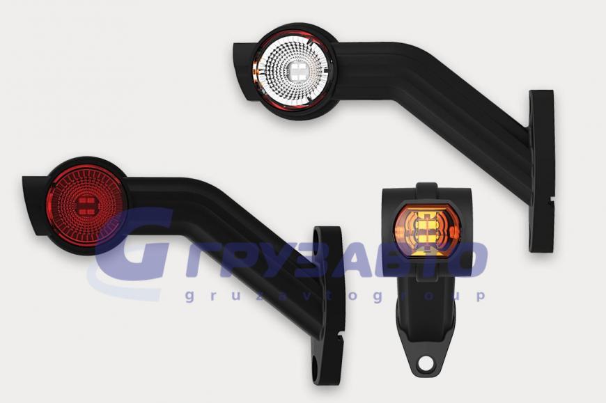 Фонарь габаритный FT-140 F L LED рог косой длинный лев 3-х функц контурно-габари